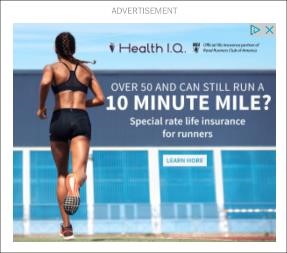 Health I.Q. Runner PPC Ad