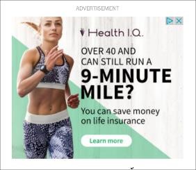 Health I.Q. Runner PPC Ad