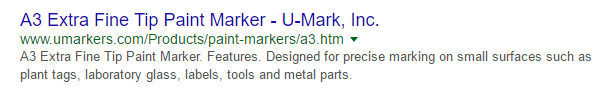 U-Mark SERP U-Mark SERP