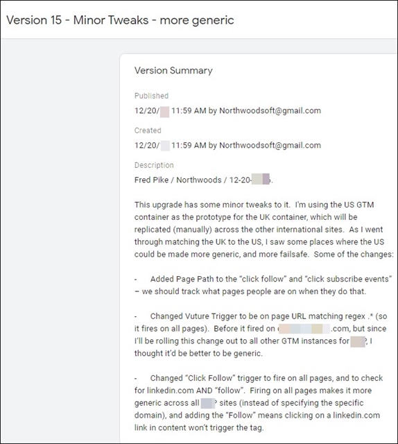 More generic version of minor tweaks example