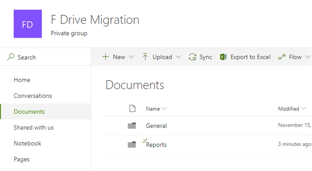 Migration of documents example